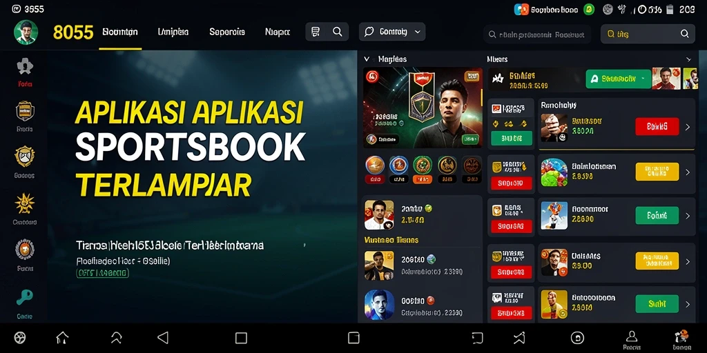 Screenshot utama 8055 menampilkan antarmuka taruhan yang menarik dan informatif.