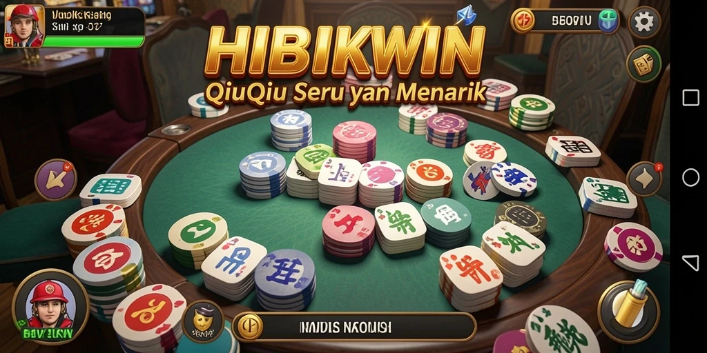 Gameplay HIBIKWIN menampilkan momen seru permainan QiuQiu.