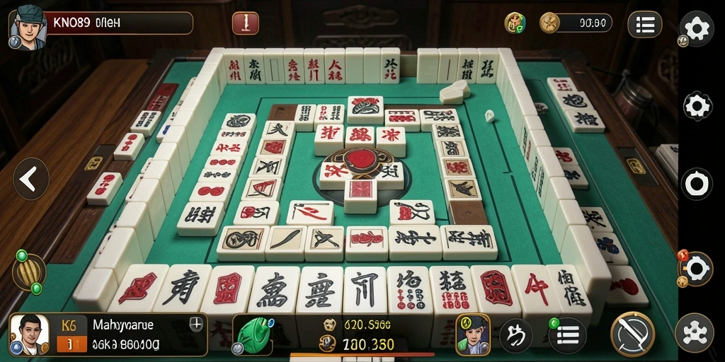 Screenshot KNO89 menampilkan pengalaman bermain Mahjong yang mendebarkan.