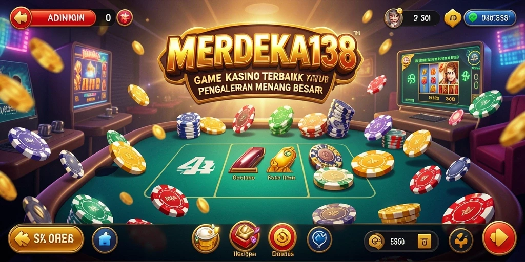 Tampilan utama MERDEKA138 dengan berbagai permainan kasino yang menantang.