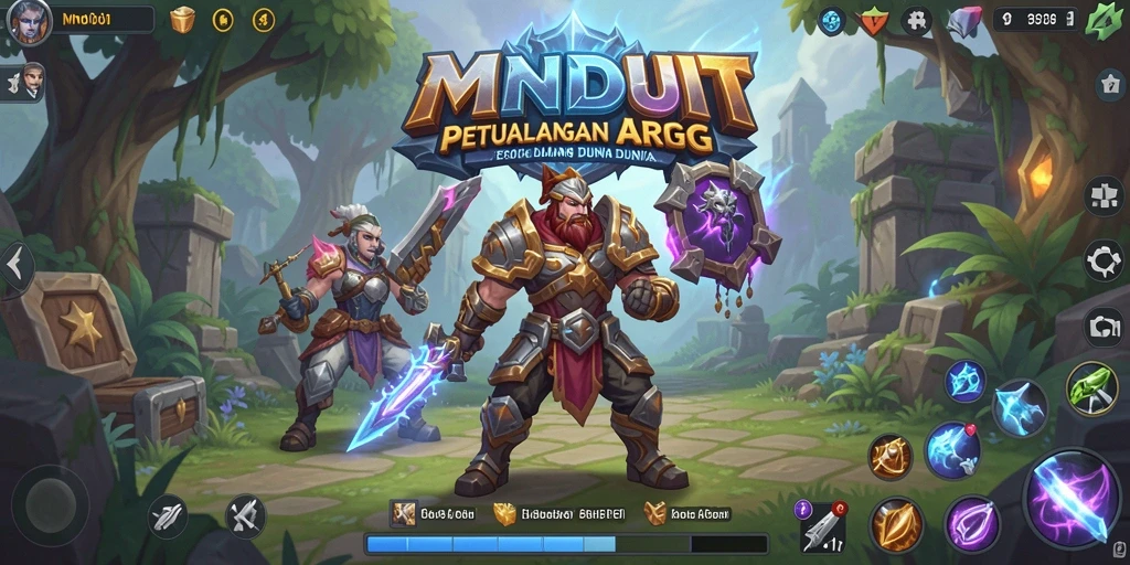 Gameplay seru MNDUIT dalam dunia ARPG penuh aksi.