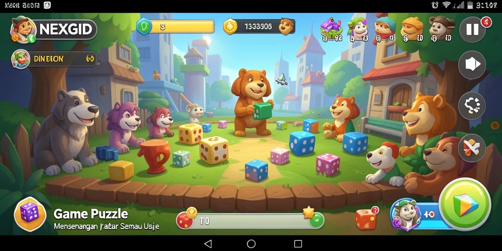 Tampilan gameplay seru dari NEXGID dengan teka-teki menarik.