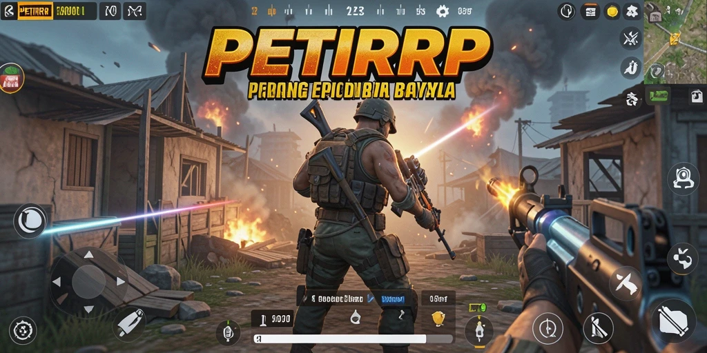 Tampilan dinamis dari gameplay PETIRRP yang mendebarkan.