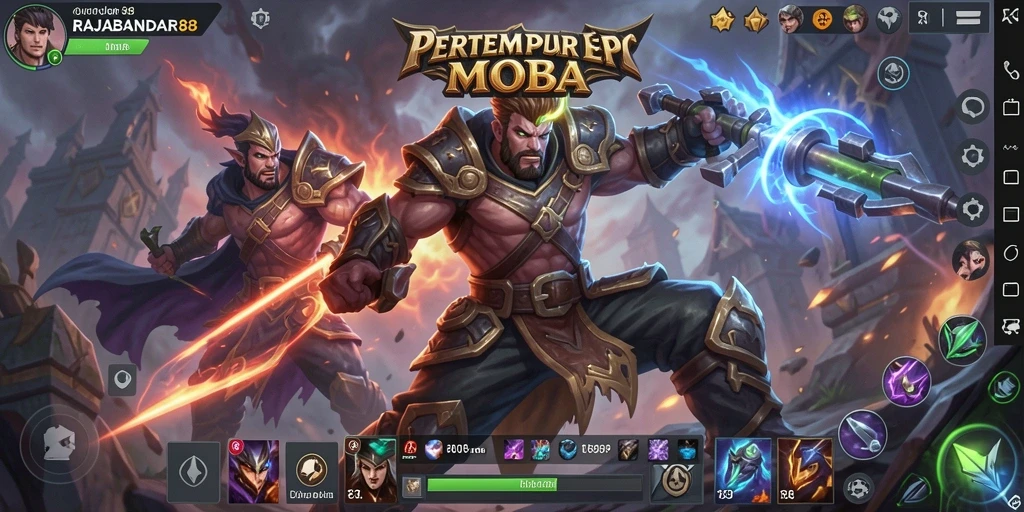 Tampilan gameplay seru dalam RAJABANDAR88 yang penuh aksi.
