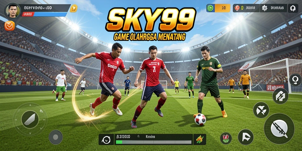 Tangkapan layar gameplay <strong>SKY99</strong> menampilkan aksi olahraga yang mendebarkan.