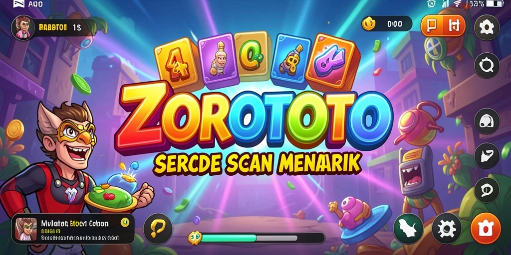 Tangkapan layar menampilkan gameplay menarik ZOROTOTO di level yang penuh tantangan.